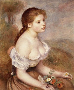 Auguste Renoir - jeune fille aux paquerettes